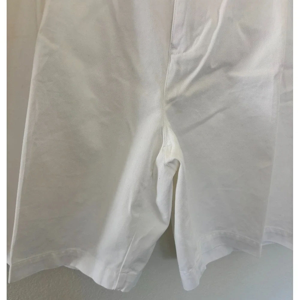 Polo Ralph Lauren Big Tyler Short 46 White Pleat Preppy Ivy Dadcore Resort *READ